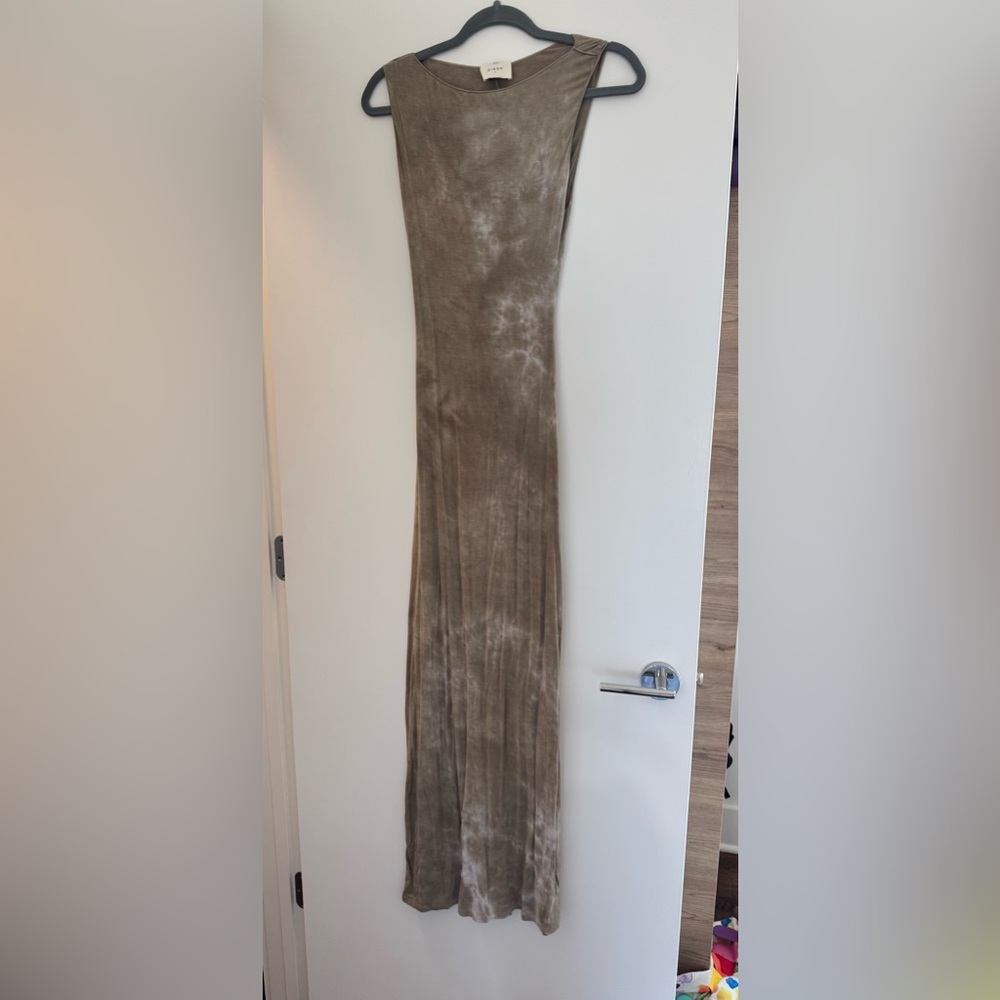 Dissh brown and white maxi